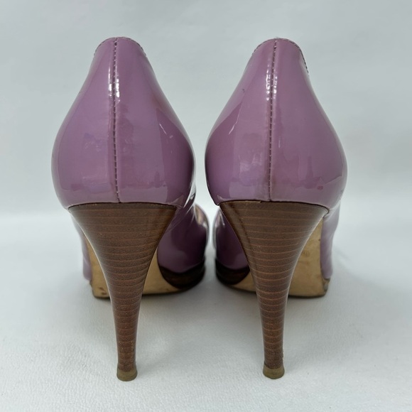Alberto Guardiani Purple Patent Leather with buckle, Open toe Heels Size EU 36.5 - Picture 7 of 16